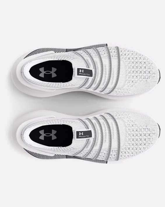 Unisex UA HOVR™ Phantom 3 Slip Shoes in White image number 2